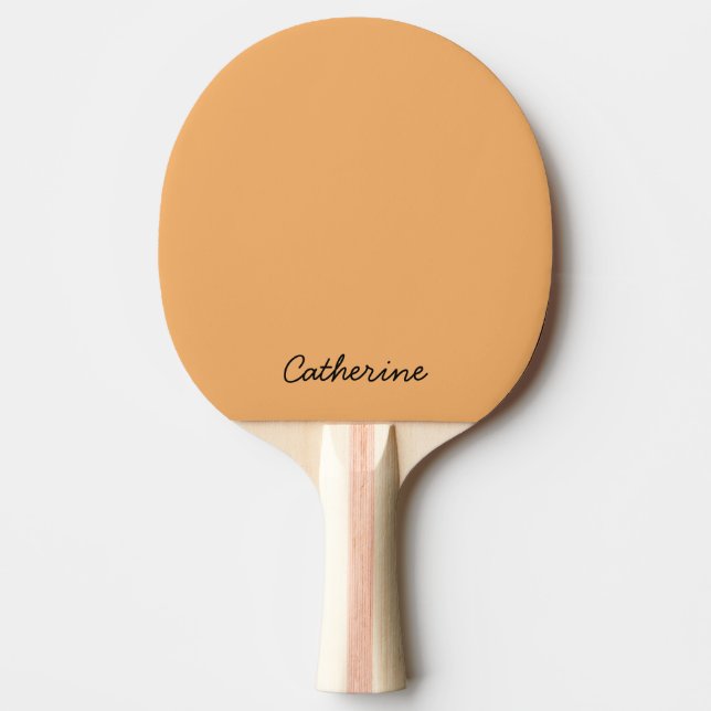 Trend Colour Soft Orange Ping Pong Paddle (Front)