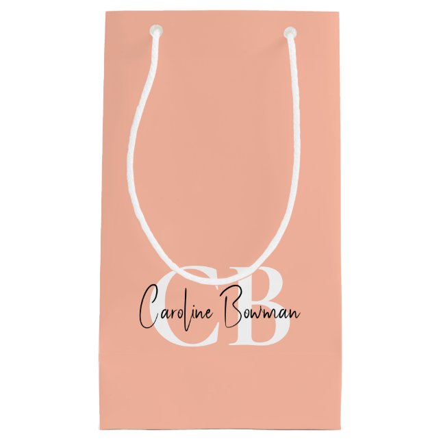 Trend Colour Soft Peach Business Gift Bag (Front)