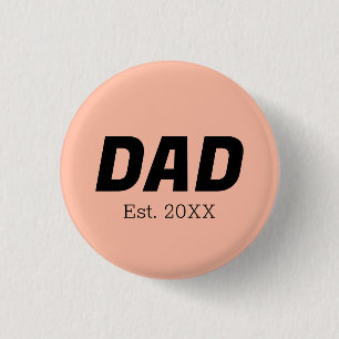 Trend Colour - Soft Peach Dad Button