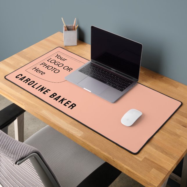 Trend Colour Soft Peach Logo Desk Mat (Office 2)