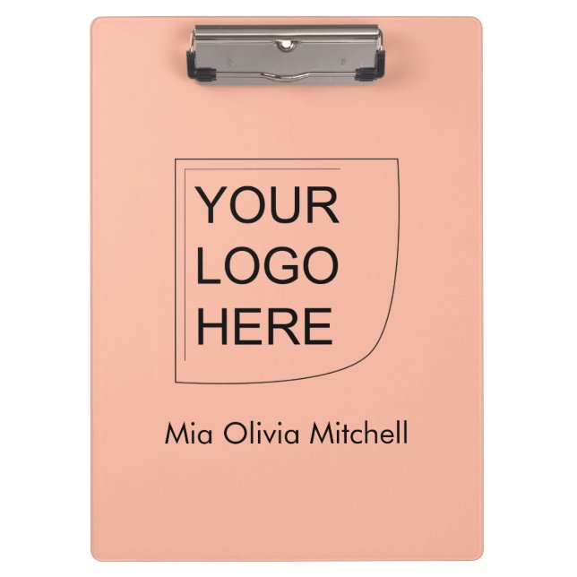 Trend Colour Soft Peach - Logo / Photo Clipboard (Front)