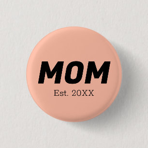 Trend Colour - Soft Peach Mum Button