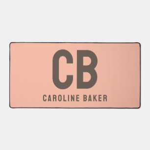 Trend Colour Soft Peach Name Desk Mat