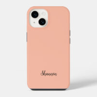 Trend Colour Soft Peach Name Minimalist
