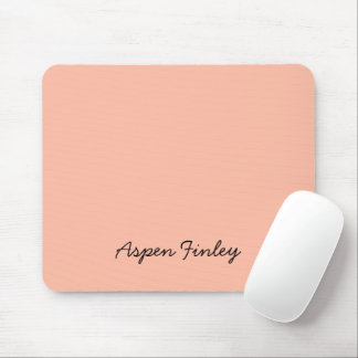 Trend Colour Soft Peach Name Mousepad