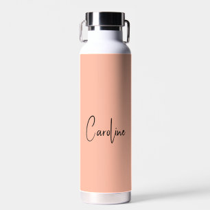 Trend Colour Soft Peach Name Water Bottle