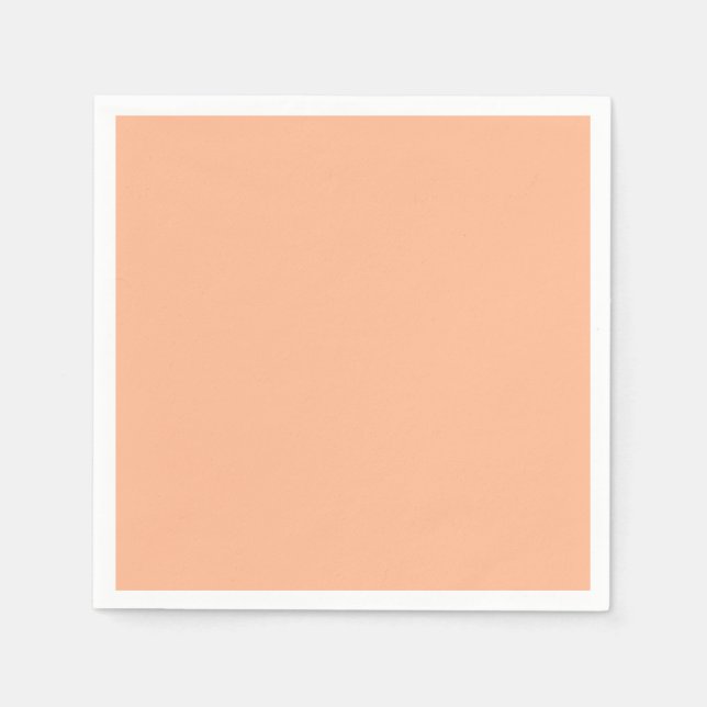 Trend Colour - Soft Peach Paper Napkins (Front)