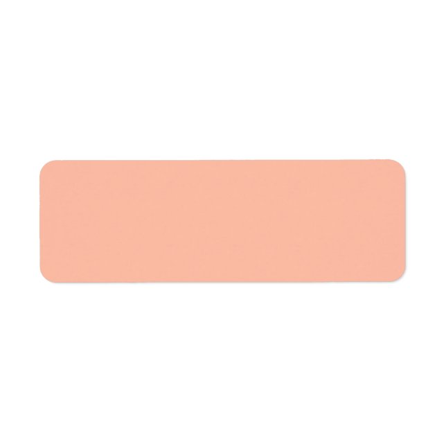 Trend Colour Soft Peach Solid Coloured Labels (Front)
