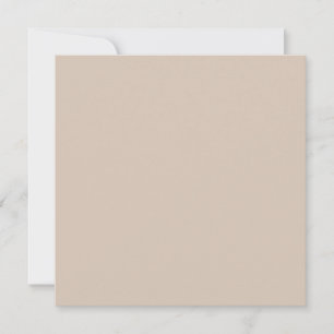 Trend Colour - Soft Taupe Flat Holiday Card