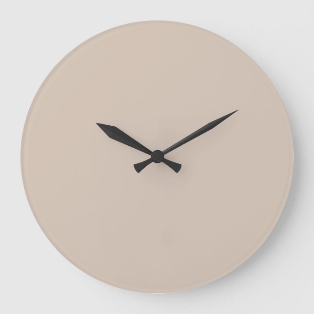 Trend Colour Soft Taupe Large Wall Clock (Front)