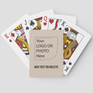 Trend Colour Soft Taupe Logo Playing Cards
