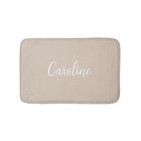 Trend Colour Soft Taupe Name Bath Mat