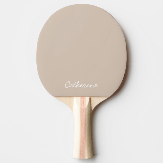 Trend Colour Soft Taupe Ping Pong Paddle (Front)