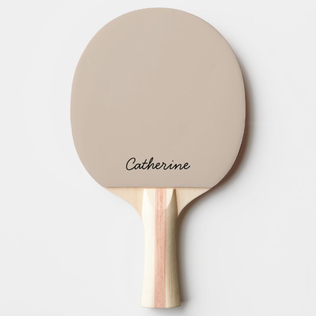 Trend Colour Soft Taupe Ping Pong Paddle (Front)