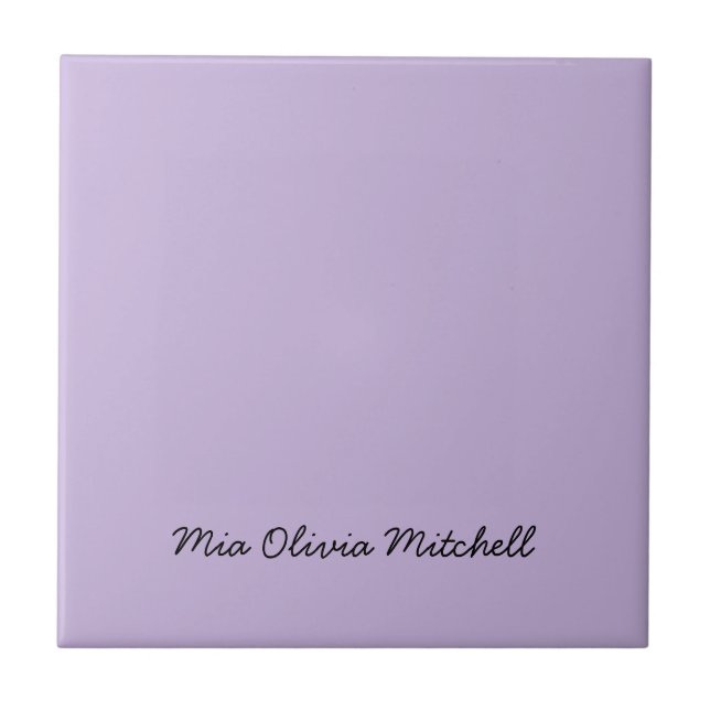 Trend Colour - Soft Violet Ceramic Tile (Front)