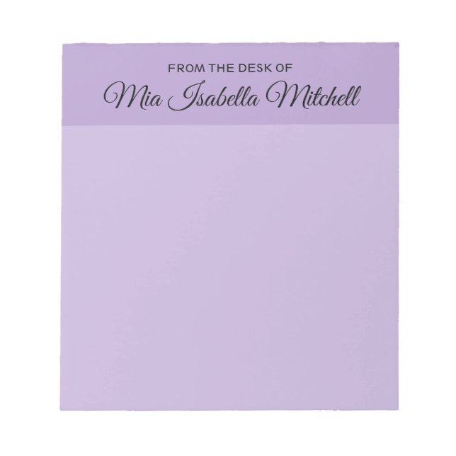 Trend Colour - Soft Violet Classic Notepad (Front)