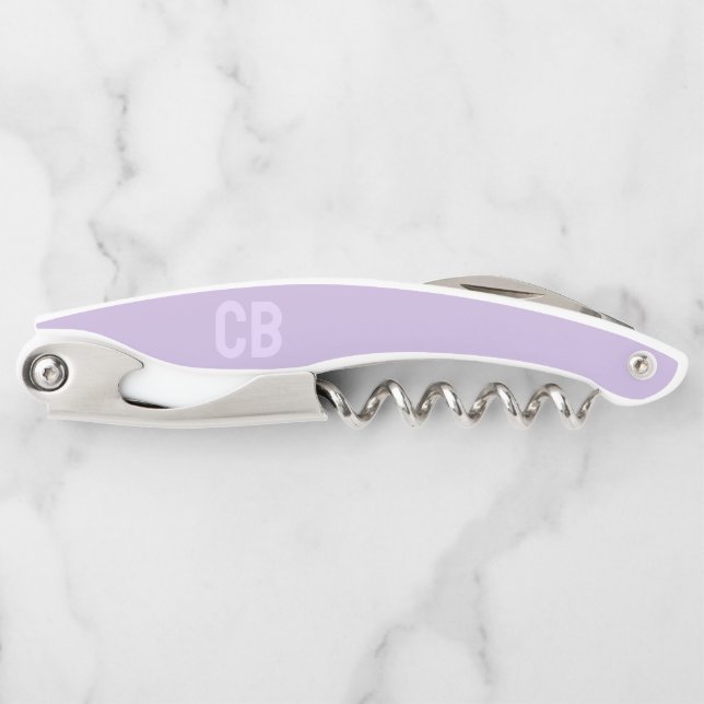 Trend Colour Soft Violet Custom Waiter's Corkscrew (Front)