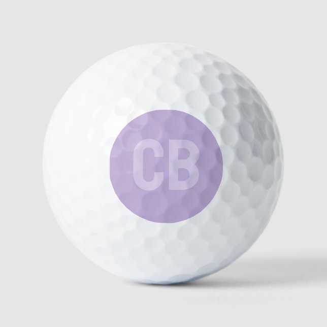 Trend Colour Soft Violet Golf Balls (Front)