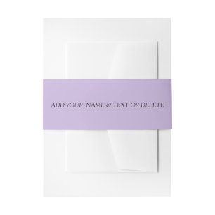 Trend Colour Soft Violet Invitation Belly Band 