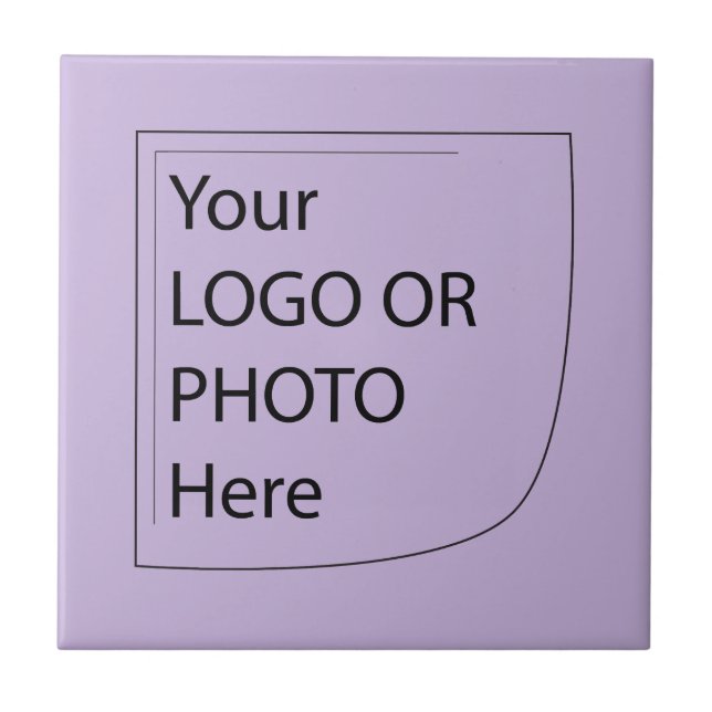 Trend Colour  Soft Violet - Logo Ceramic Tile (Front)