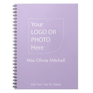 Trend Colour Soft Violet - Logo/Photo Notebook
