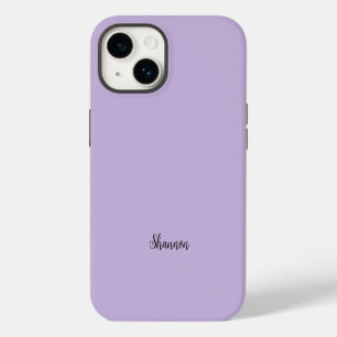 Trend Colour Soft Violet Minimalist iPhone 14 Case