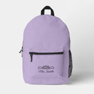 Trend Colour Soft Violet Print Cut Sew Bag