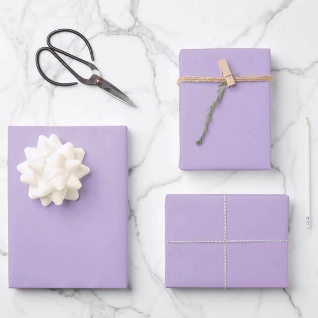 Trend Colour - Soft Violet Wrapping Paper Sheets (Front)