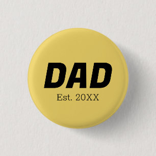 Trend Colour - Soft Yellow Dad Button