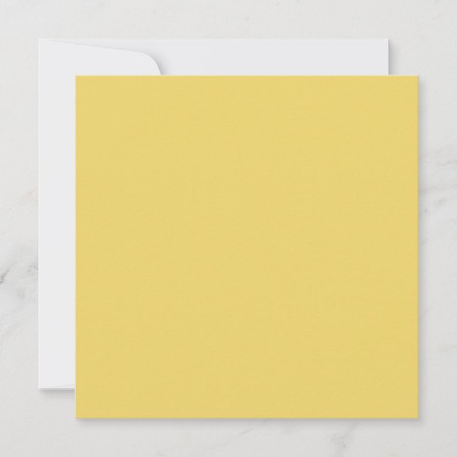 Trend Colour - Soft Yellow Flat Holiday Card (Front)