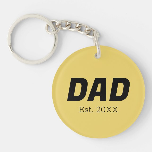 Trend Colour - Soft Yellow Keychain (Front)