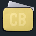 Trend Colour Soft Yellow Laptop Sleeve<br><div class="desc">Introducing the trendy spring colour: Soft Yellow. Modern and stylish Laptop Sleeve with customisable monogram in a minimalist font. Its simple and clean design in a solid colour offers a timeless and classic appeal. Explore our spring trend colours for more products in the same colour or discover other stylish hues...</div>