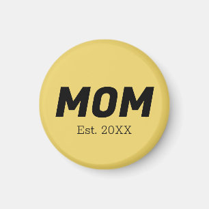 Trend Colour - Soft Yellow Mum Magnet