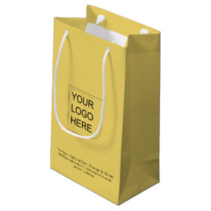 Trend Colour - Soft Yellow Small Logo Gift Bag