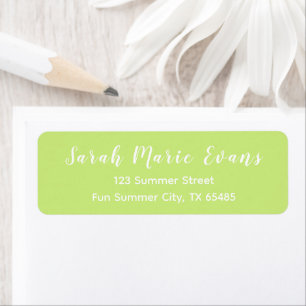 Trend Colour - Spring Green Return Address Labels