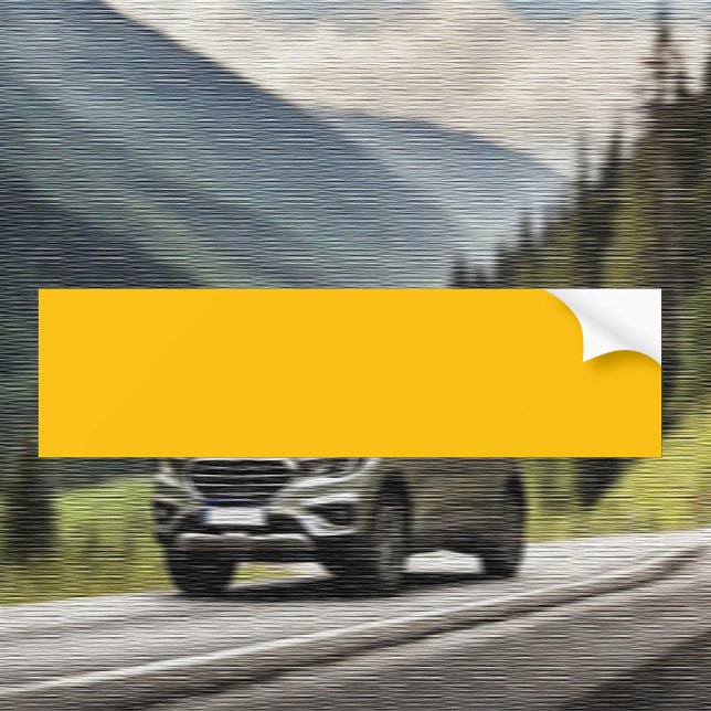 Trend Colour - Sunburn Yellow Bumper Sticker (Creator Uploaded)