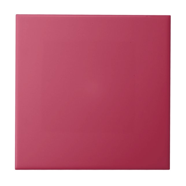 Trend Colour - Vibrant Magenta Deco Ceramic Tile (Front)