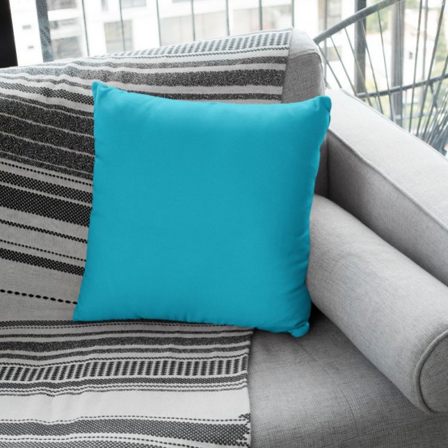 Trend Colour - Vivid Cyan Cushion (Creator Uploaded)