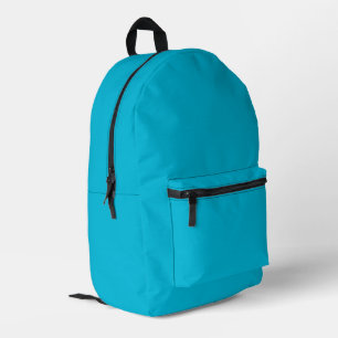 Trend Colour - Vivid Cyan Printed Backpack