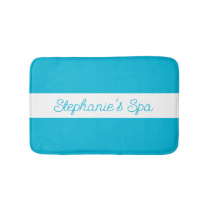 Trend Colour - Vivid Cyan White Spa Bath Mat