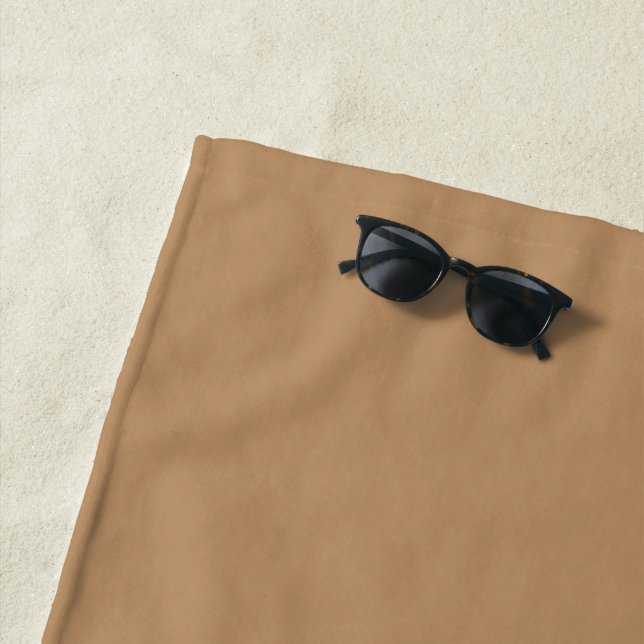 Trend Colour - Warm Beige Beach Towel (In Situ)