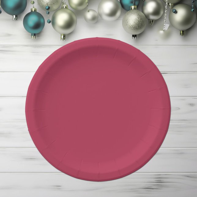 Trend Colour Warm Pink Paper Plate (Creator Uploaded)