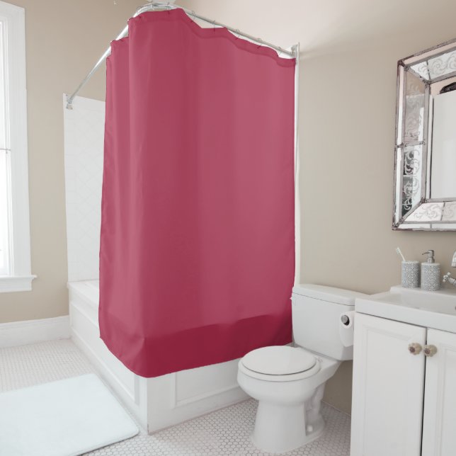 Trend Colour Warm Pink Shower Curtain (In Situ)