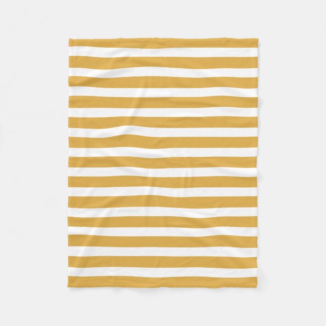 Trend Colours Brown White Stripes Template Elegant Fleece Blanket (Front)