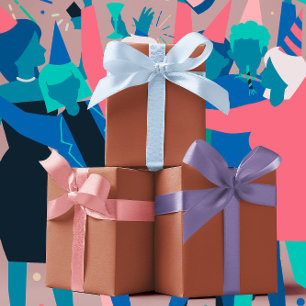 Trend Colours - Burnt Copper Colour - Solid Wrapping Paper Sheet