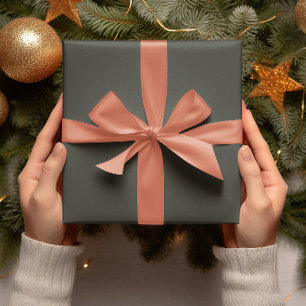 Trend Colours - Dark Forest Grey - Solid Roll Wrapping Paper