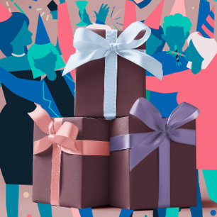 Trend Colours - Dark Red Wine Colour Wrapping Paper Sheet