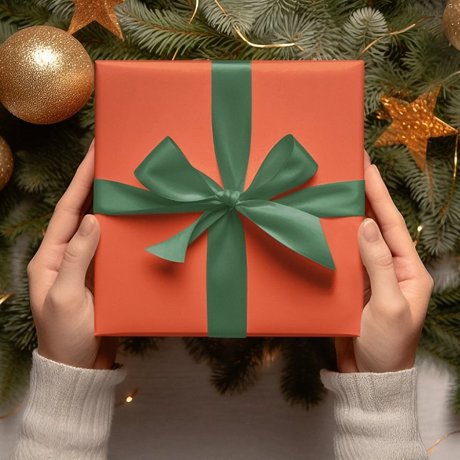 Trend Colours -Flame Red Colour - Solid Roll Wrapping Paper (Creator Uploaded)