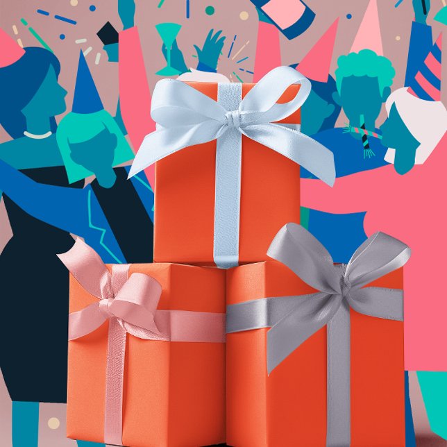 Trend Colours - Flame Red Colour - Solid Wrapping Paper Sheet (Creator Uploaded)