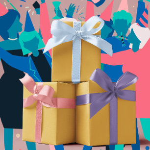 Trend Colours - Golden Yellow Colour - Solid Wrapping Paper Sheet